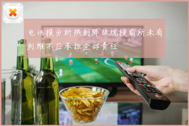 电讯报分析热刺降级规模前所未有列维不应承担全部责任